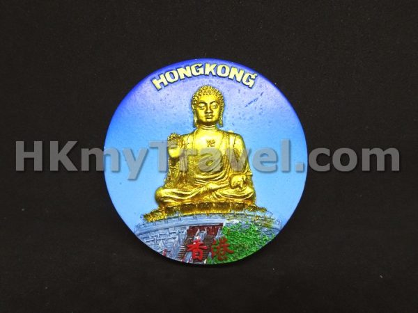 Hong Kong Tian Tan Buddha Graphic Souvenir Magnet