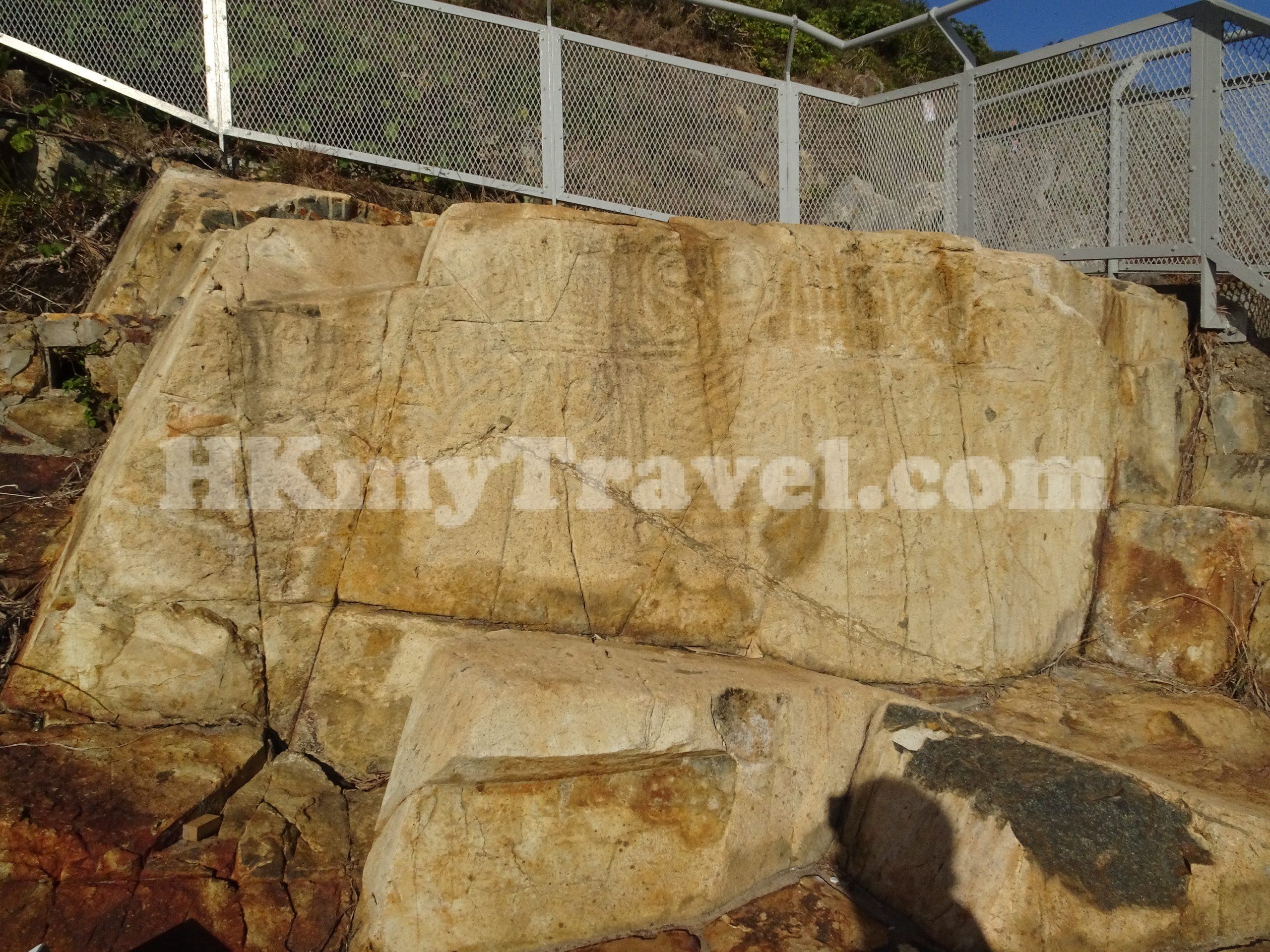 Rock Carving at Big Wave Bay