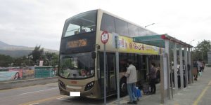 深圳邊境的巴士及小巴