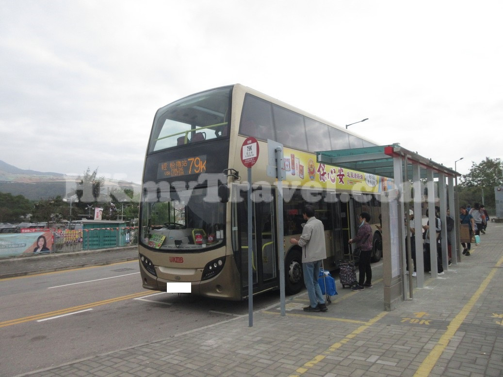 深圳邊境的巴士及小巴
